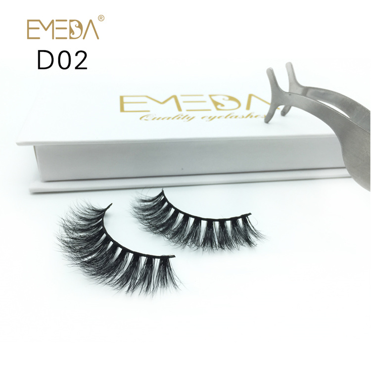 3D Mink Eyelashes,Siberian Real Furs Mink Eyelash Strips,Individual Lash Vendor YH012